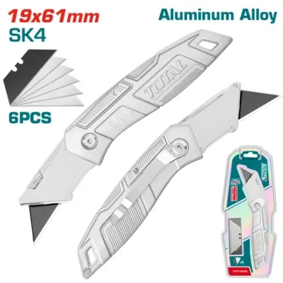 Ніж монтажний Total THT5136236 складений, висувне лезо 61x19мм. (THT5136236) Вінниця
