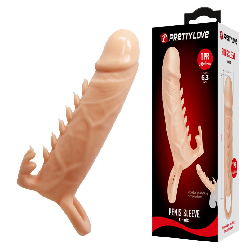 Насадка на член - Pretty Love Emmitt Penis Sleeve Flesh Sex Aura Київ - фото 1