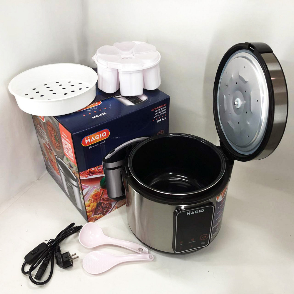 Мультиварка скороварка мультиповар MAGIO, Антипригарні мультиварки рисоварки, Мультиварка пароварка 5 л SC-37 Івано-Франківськ - фото 7