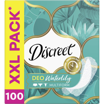 Ежедневные прокладки Discreet Deo Water Lily 100 шт. (8001090162274/8700216152921) Винница - изображение 2