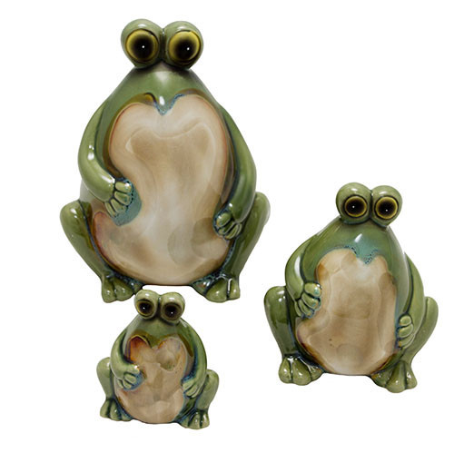 Керамічні фігурки Жаби 3 шт Київ - фото 1