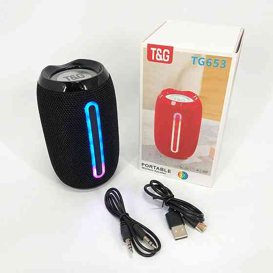 Акустические колонки с блютузом TG653, Колонка с подсветкой и зарядкой, Блютуз колонка со светомузыкой XI-38 Львов