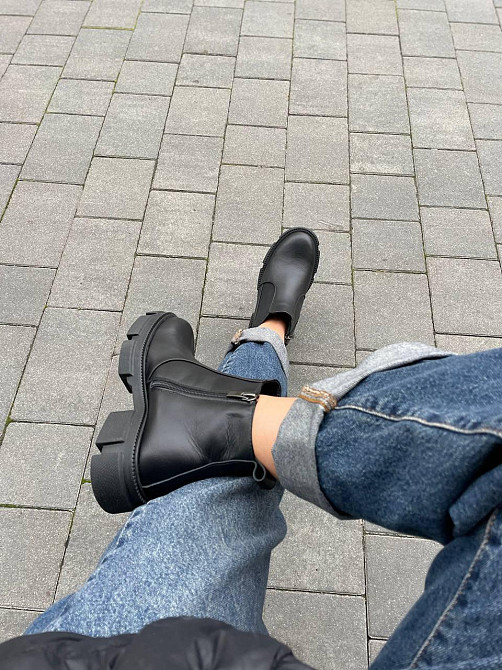 Без бренда Черевики жіночі ARTO 102 чорні (зима, шкіра натуральна) (5222) 39 Коломыя - изображение 6