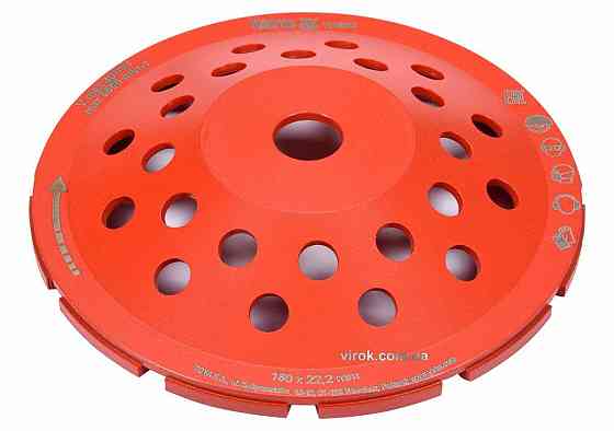 Диск шліфувальний алмазний YATO : 180 х 22.2 мм, 6600 об/хв, M14 [10] Одесса