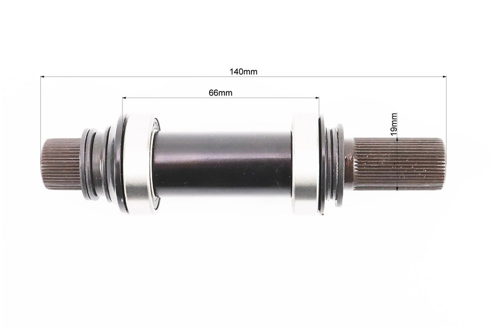 Каретка "шліци BMX 48T-19мм" 140мм, з направляючим шліцом, 2 пром-підшипники (19*37*9), KL-11D (Spanish Type) Київ - фото 2