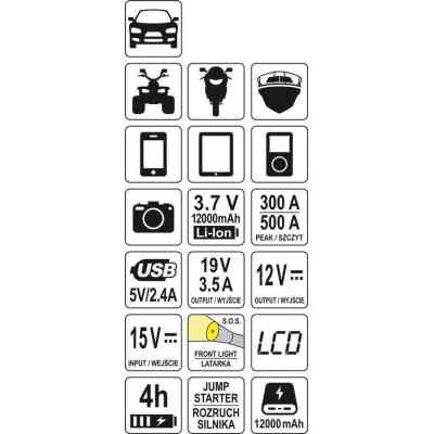 Пуско зарядний пристрій Yato YT-83082 Вінниця