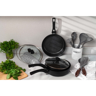 Сковорода Ardesto Gemini Livorno, 24см, алюміній, чорний (AR1224A) Винница - изображение 11