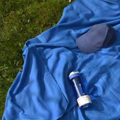 Плед Bergamo подушка Mild флисовый 150 х 180 см Синий (202312pl-03) Винница