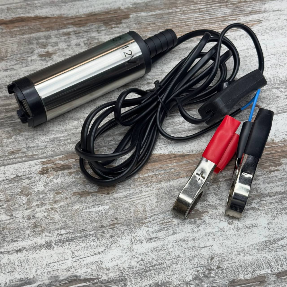 Погружной насос 12В, 12 л/мин, 38 мм, для перекачки дизельного топлива, алюминиевый корпус Киев - изображение 1