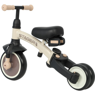 Дитячий велосипед QPlay Stager 3 в 1 з ручкою, біговел, Beige-Brown (T80STAGERBeigeBrown) Вінниця - фото 7