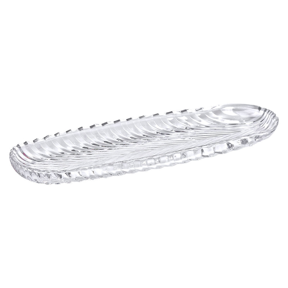 Yiwu Блюдо сервірувальне 39х13.5х2.5 см скляне для закусок канапе фруктів HP-YH-13 Киев - изображение 6