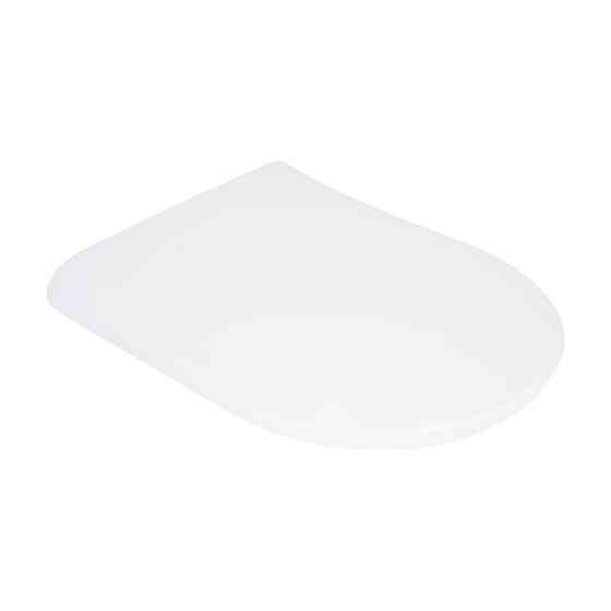 Qtap Сидіння для унітаза (Robin 490, Scorpio 490) 430x363x60 мм, White, з мікроліфтом, Slim Duroplast, MagLock QTSC179W48915 Київ