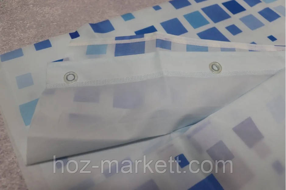 Штора у ванну Міранда Efes 180 х 200 см блакитна Харків - фото 3