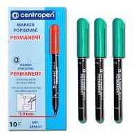 Маркер перманентний "Centropen" 2846 зелений 1 мм, шт Київ