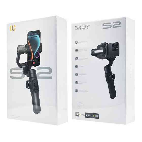 Триосьовий стабілізатор AOCHUAN Professional Gimbal Stabilizer for Smartphone SMART S2 Чорний Київ