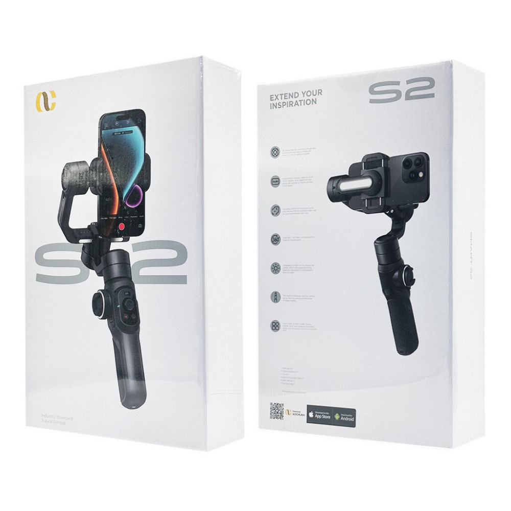 Триосьовий стабілізатор AOCHUAN Professional Gimbal Stabilizer for Smartphone SMART S2 Чорний Київ - фото 5