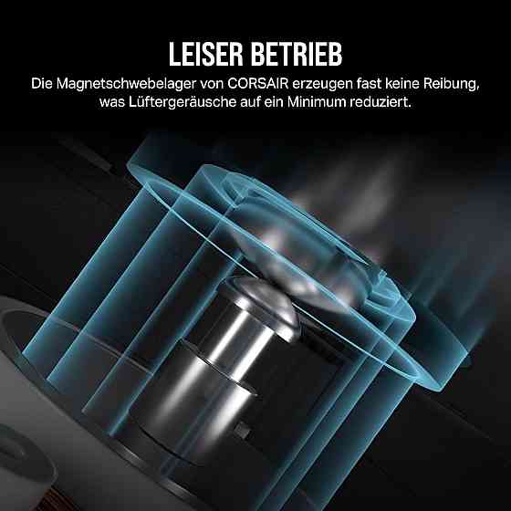 Вентилятор корпусной CORSAIR RS120 MAX 120 мм PWM высокий статическое давление 4-pin 2000 об/мин черный LCP Киев