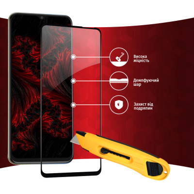 Стекло защитное Intaleo Full Glue Tecno Spark 8p (1283126533167) Винница - изображение 4