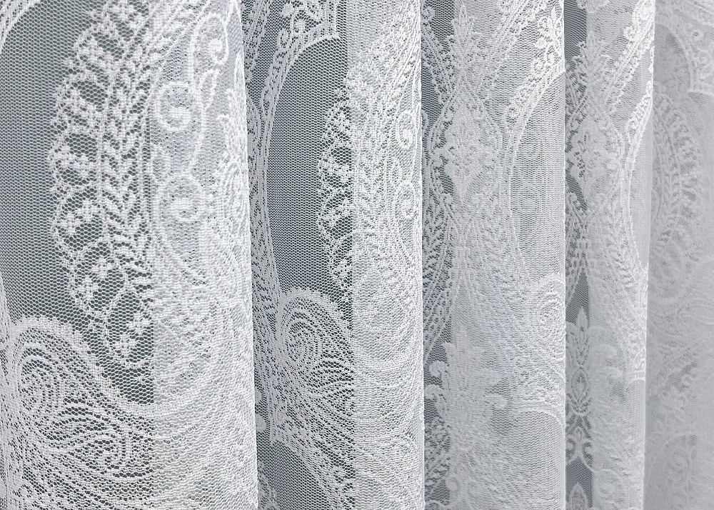 Тюль жакард колір білий 1968т Київ - фото 4