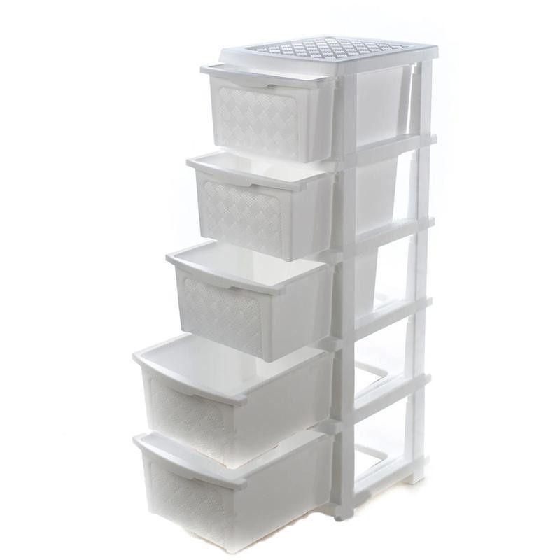 Комод пластиковый белый R-Plastic 