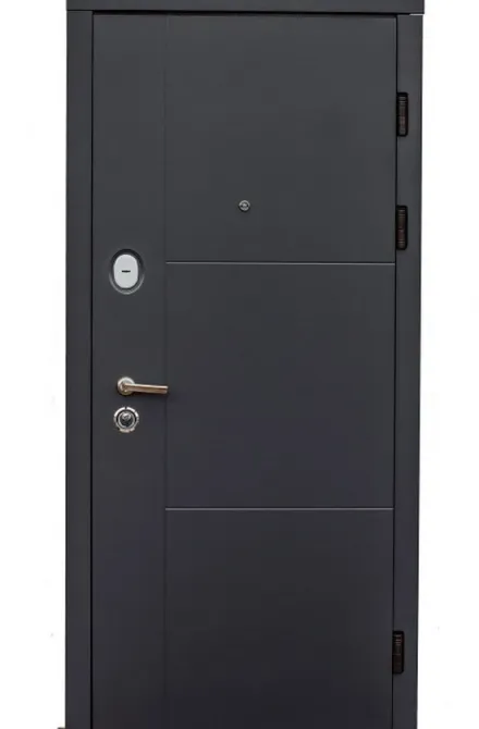Двері вхідні Наші Двері РУБІЖ Б-321 Антрацит  860х2040 мм Київ - фото 1