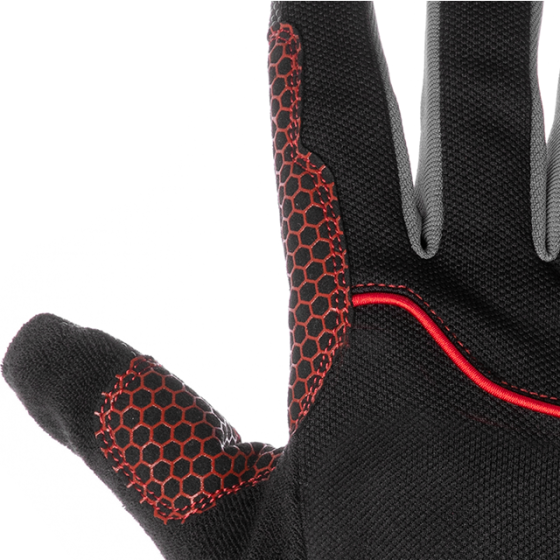 Перчатка из спандекса дышащий материал, антискользящее покрытие ладони, усиление на большом и указательном пальцах, 10