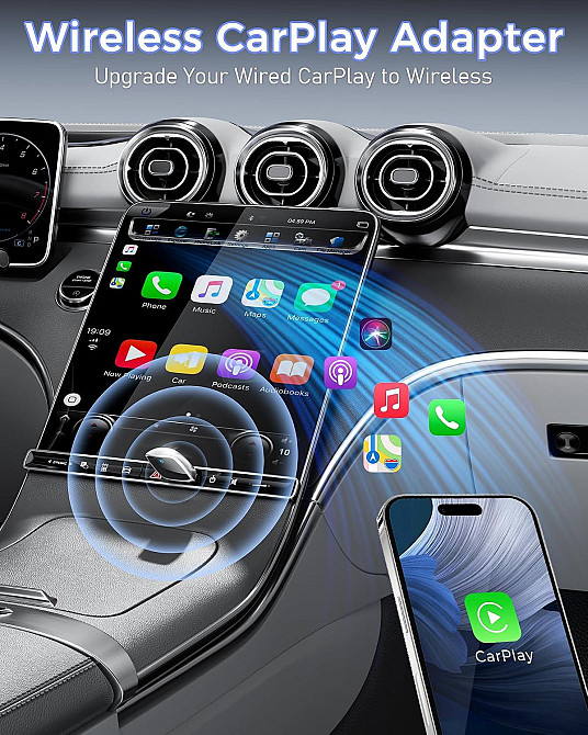 Автомобільний безпровідний адаптер CarPlay CP05 для Apple Луцьк - фото 2