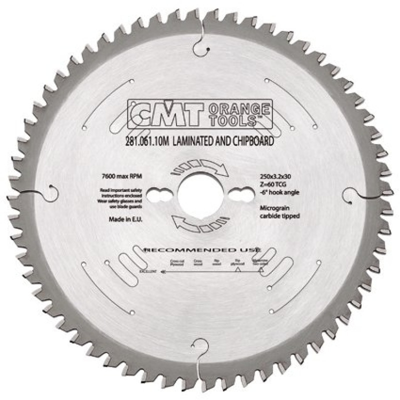 Пильный диск по дереву CMT 250х30х80z K3.2/2.2 (281.080.10M) Одесса - изображение 1