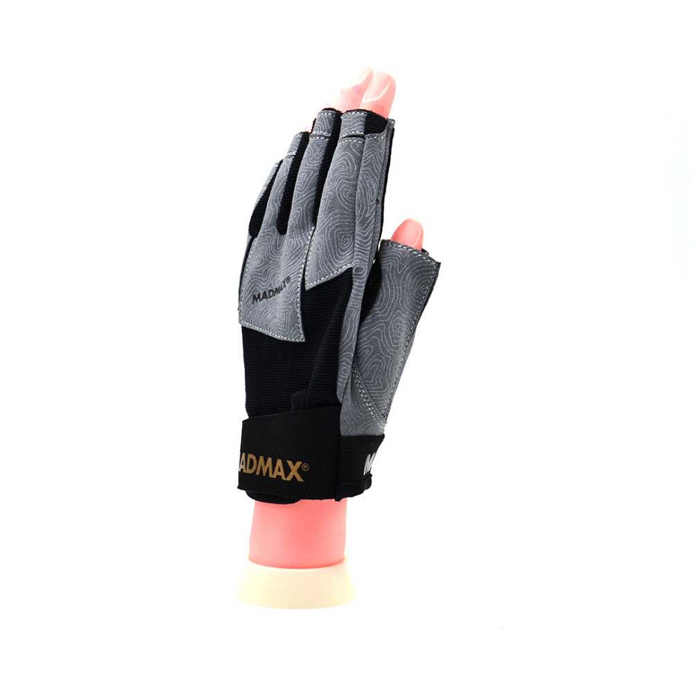 Рукавички для фітнесу MadMax MFG-871 Damasteel Grey/Black M Каменское - изображение 3