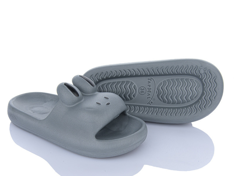 Капці шльопанці піна жіночі вушка сірі Одеса - фото 2