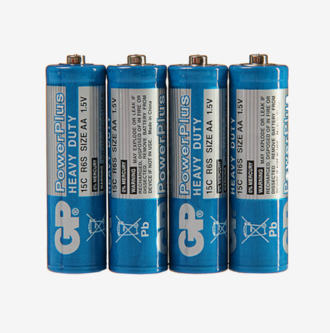 Батарейка сольова AA/R6 (пл-4шт) GP Powerplus Житомир - изображение 1