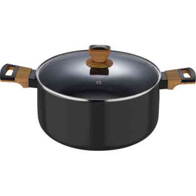 Каструля Bergner Earth black, з кришкою 28 см, 6 л (BG-32037-BK) Вінниця