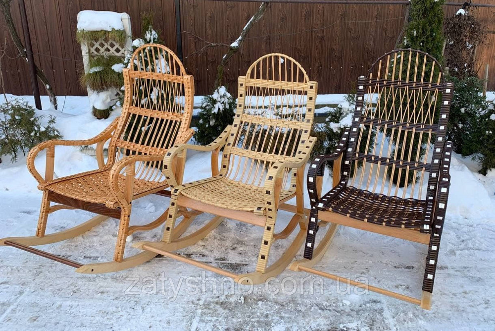 Кресло-качалка из лозы  удобная Киев - изображение 6
