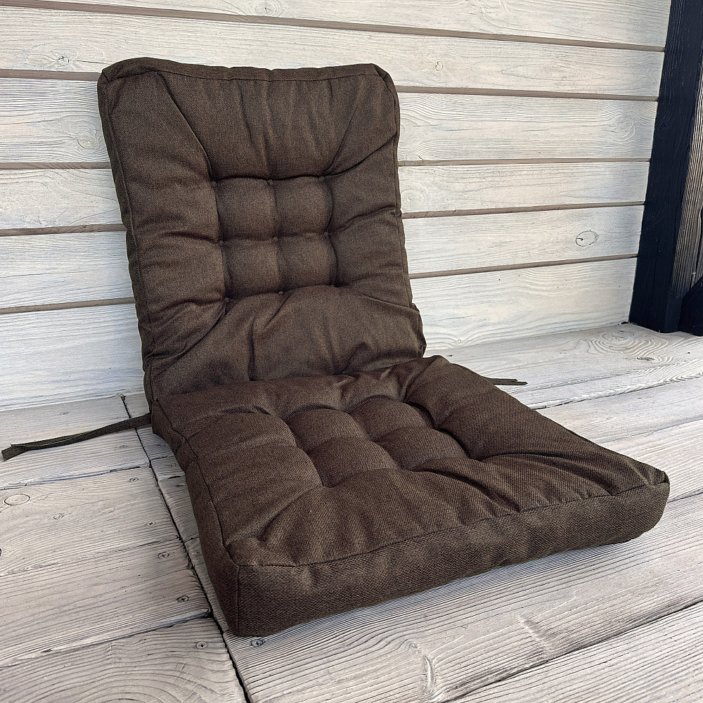 Подушка для стільців (50x120х8 см) подвійна Decorator Мальмо колір коричневий 84-128 Київ - фото 1