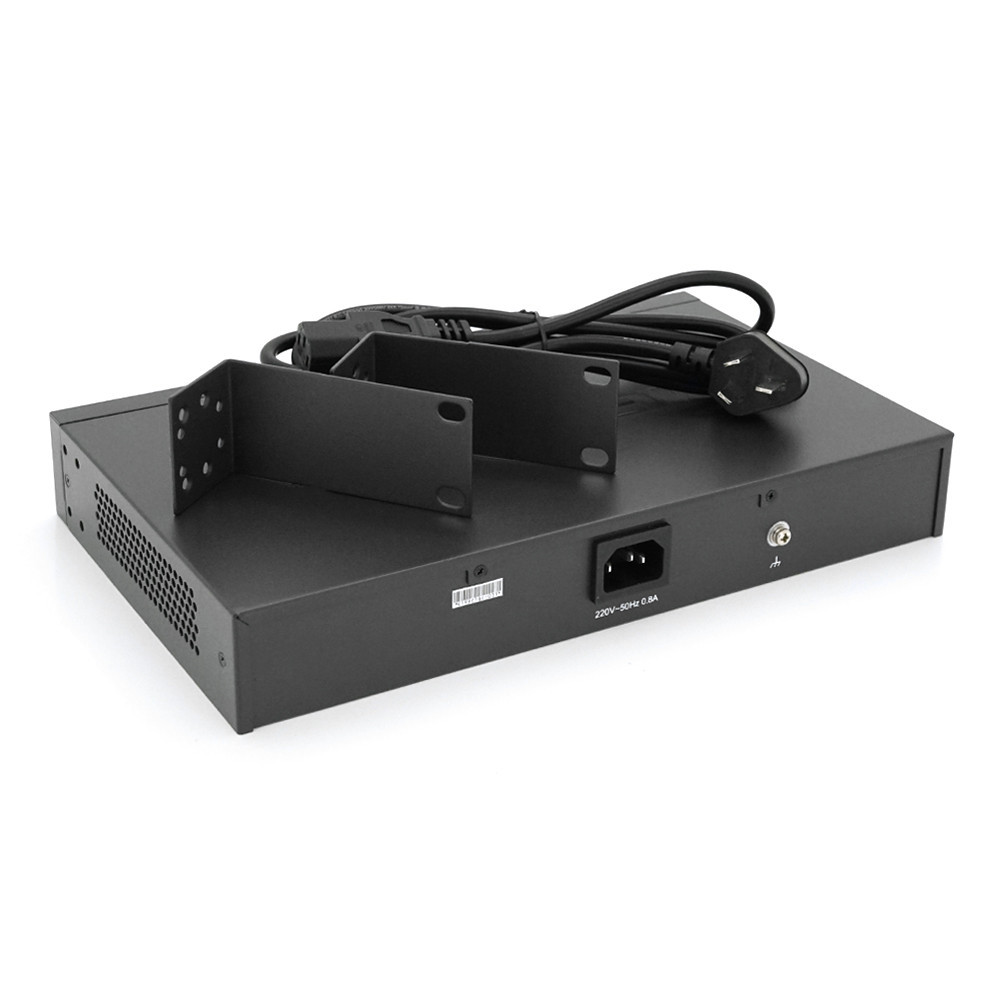 Комутатор POE Mercury SG116PS 14 портів POE 100Мбит + 2 порт Ethernet (UP-Link) 100 Мбіт, БП вбудований, кріплення в стійку, BOX Київ - фото 3