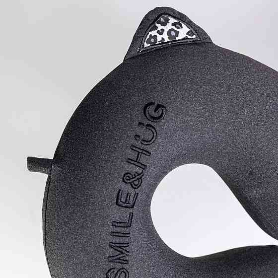 Подушка для шеи U-образная темно-серая Smile&Hug Киев