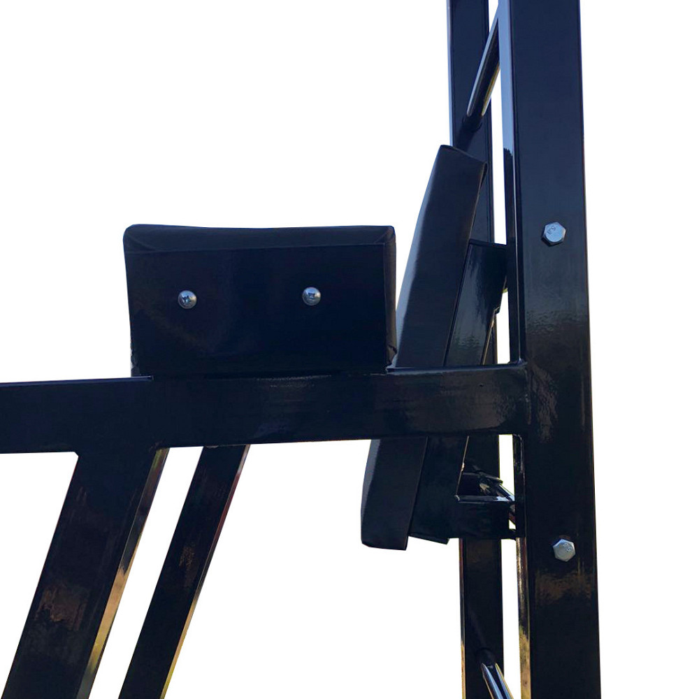 Турнік + прес + бруси підлогова стійка 60х60 мм KZ-837 Чорний Спортивні стінки і турніки для будинку розбірна Київ - фото 6