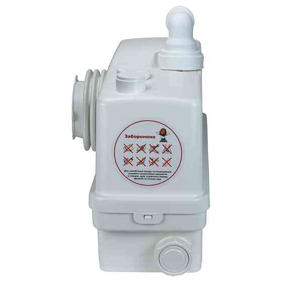 LEO Станция канализационная 0.6кВт Hmax 8.5м Qmax 110л/мин 3 входа + фронтальный вход 90мм LEO Киев