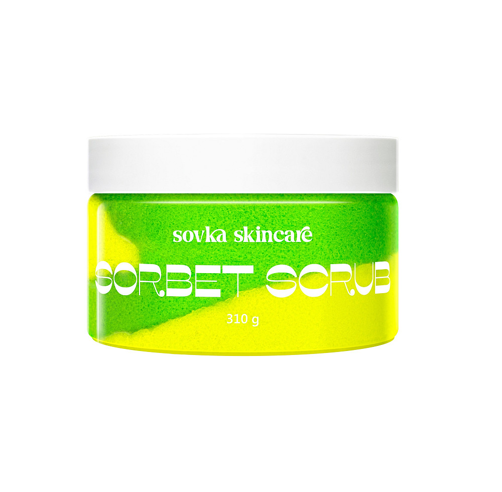 Скраб для тела Sorbet Scrub Apple&Lime Sovka Skincare 310 г Киев - изображение 1