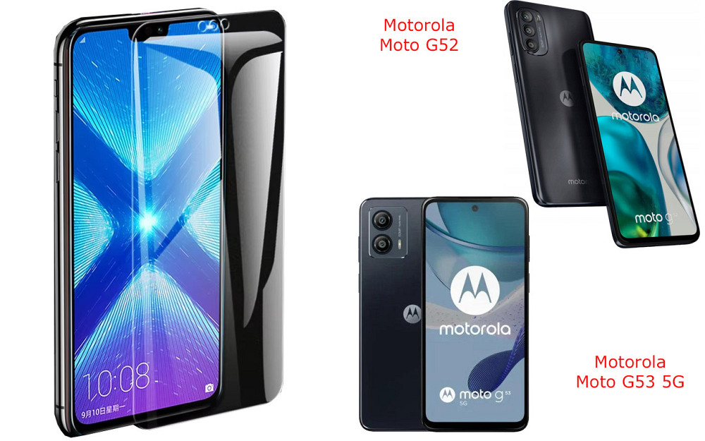 Защитное стекло NeoGlass для Motorola Moto G52, Moto G53 5G – ультрапрозрачное и устойчивое Киев - изображение 2