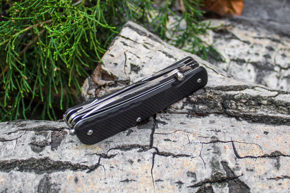Багатофункціональний ніж Ruike Trekker LD32-B, (8.5 см) 12C27 / G10 чорний, 11 інстр. Київ - фото 3