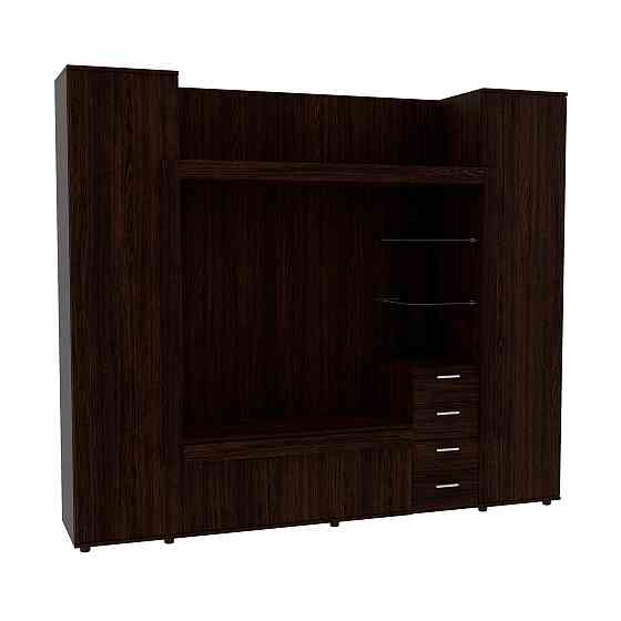 Стенка в гостиную под ТВ Exo-1, Венге Магия, 2160х420х1850 Львов