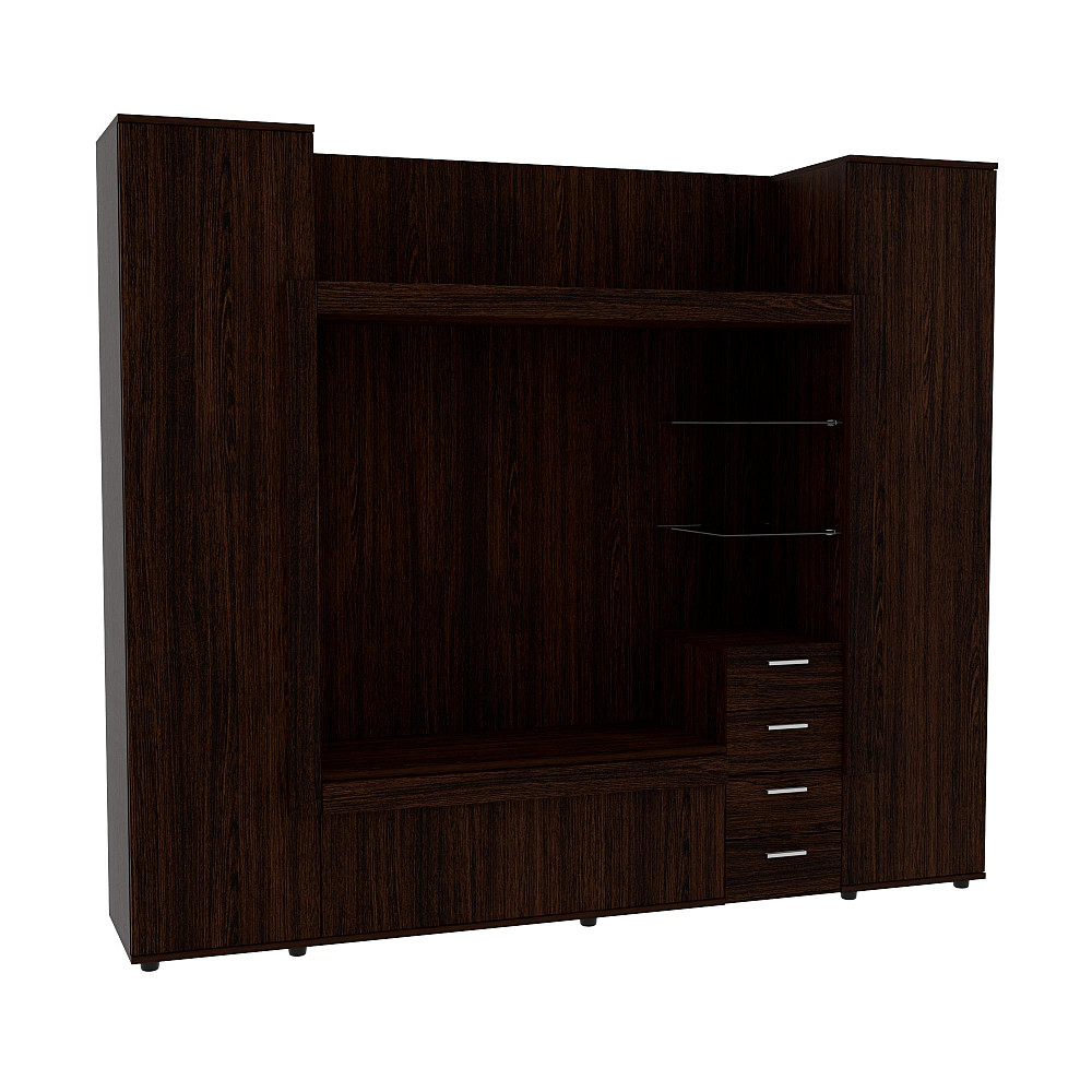 Стенка в гостиную под ТВ Exo-1, Венге Магия, 2160х420х1850 Львов - изображение 1