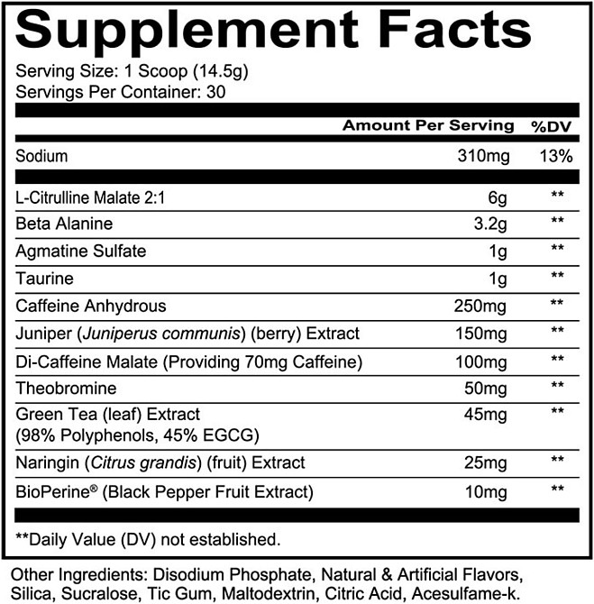 Передтренувальний комплекс Redcon1 Total War PREWORKOUT 435 г, Prime Time Punch Луцьк - фото 2