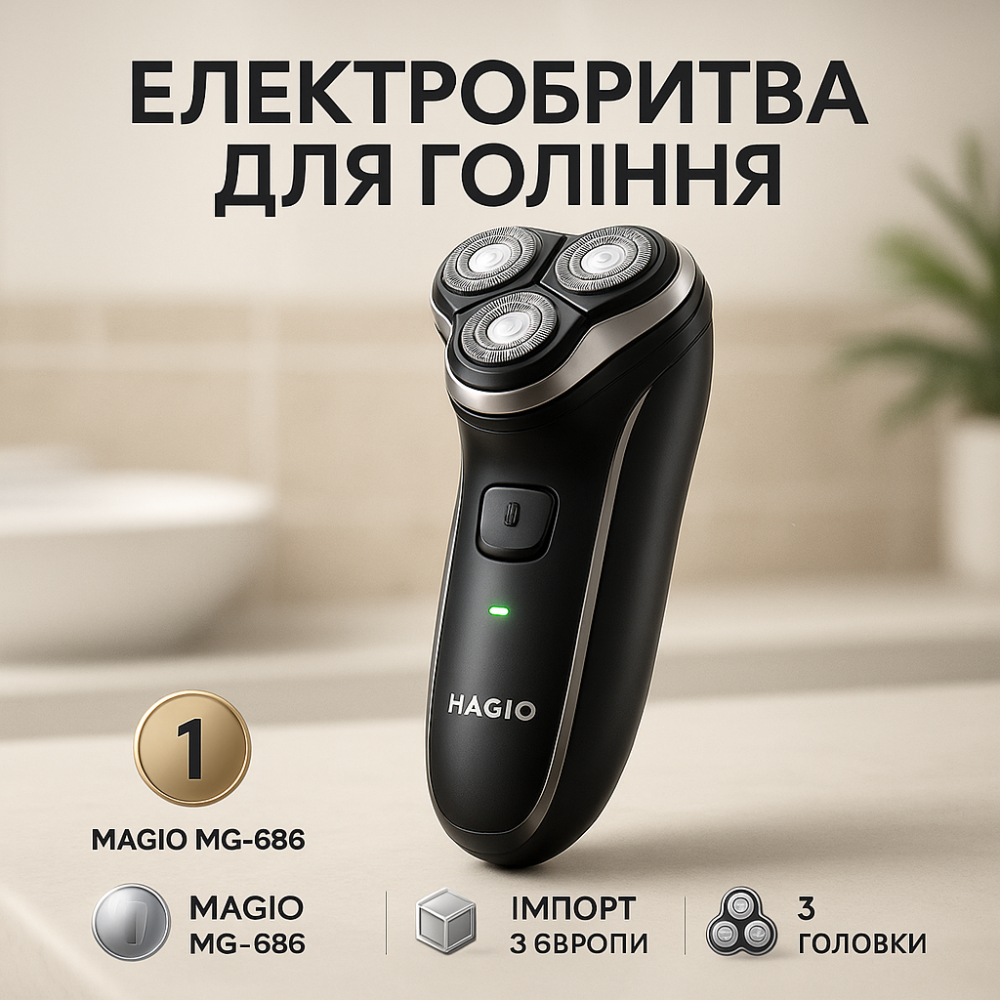 Бритва сеточная профессиональная MAGIO MG-686, Профессиональная мужская электробритва PH-68 Львов - изображение 5