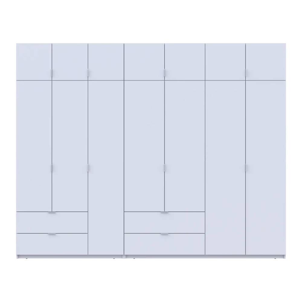 Шафа для одягу Doros Лукас Біла 3+4 ДСП 300х50х240 DRS-011688 (42005130) Дніпро - фото 4