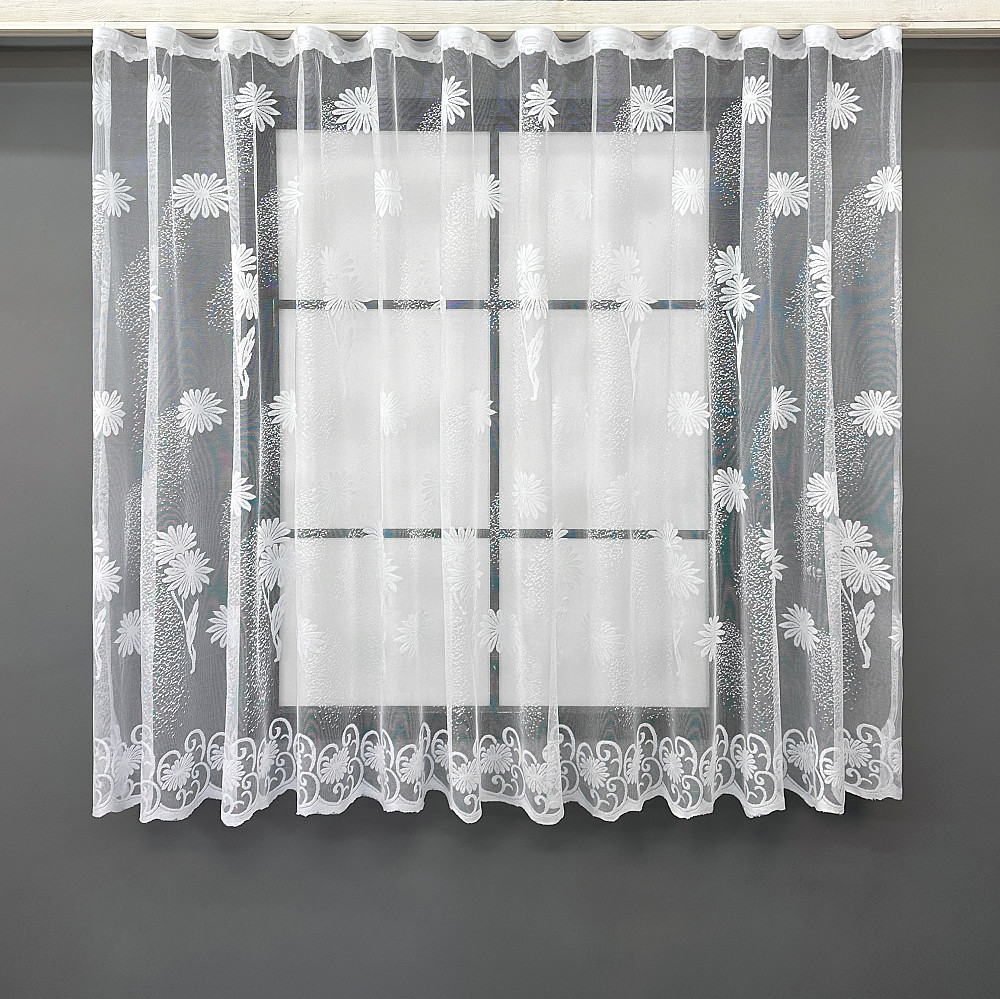 Тюль жаккард VR-Textil № 1899т Арка на кухню цвет белый 500х150 см (53-0108) Киев - изображение 2