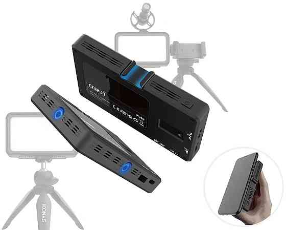 Відеосвітло для камери телефону LED Bi-Color Ra98+ 25000-9000К COLBOR PL8B Київ