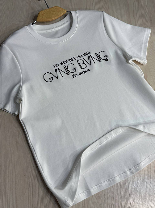 Футболка женская A-N 30153 с вышивкой базовая однотонная one size, белый, one size Киев - изображение 6