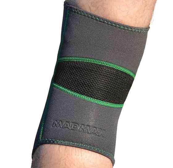Наколінник MadMax MFA-294 Zahoprene Knee Support Dark Grey/Green (1шт.) XL Кам'янське